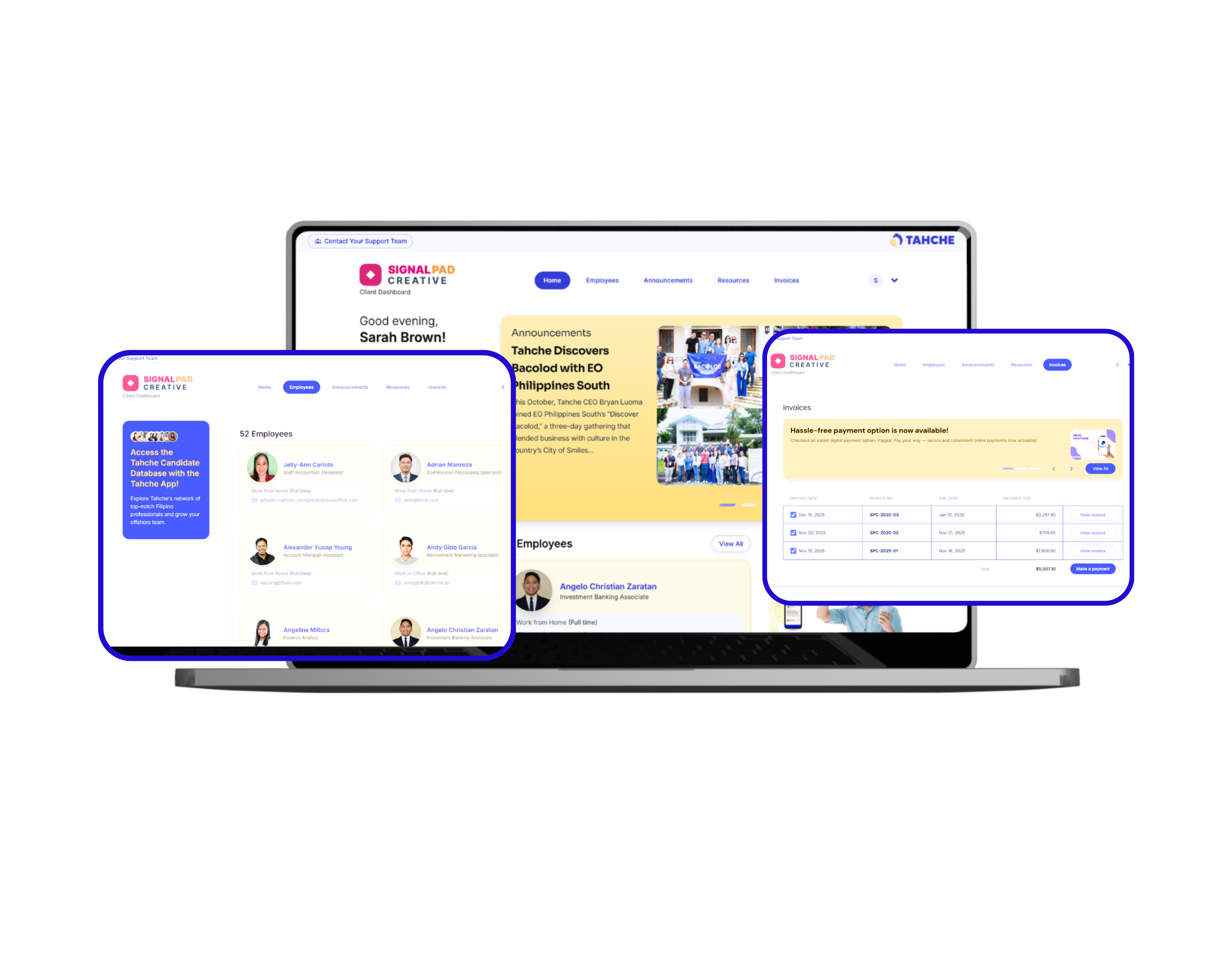 Tahche Client Dashboard